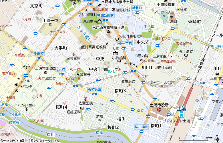 塚田眼科医院付近の地図